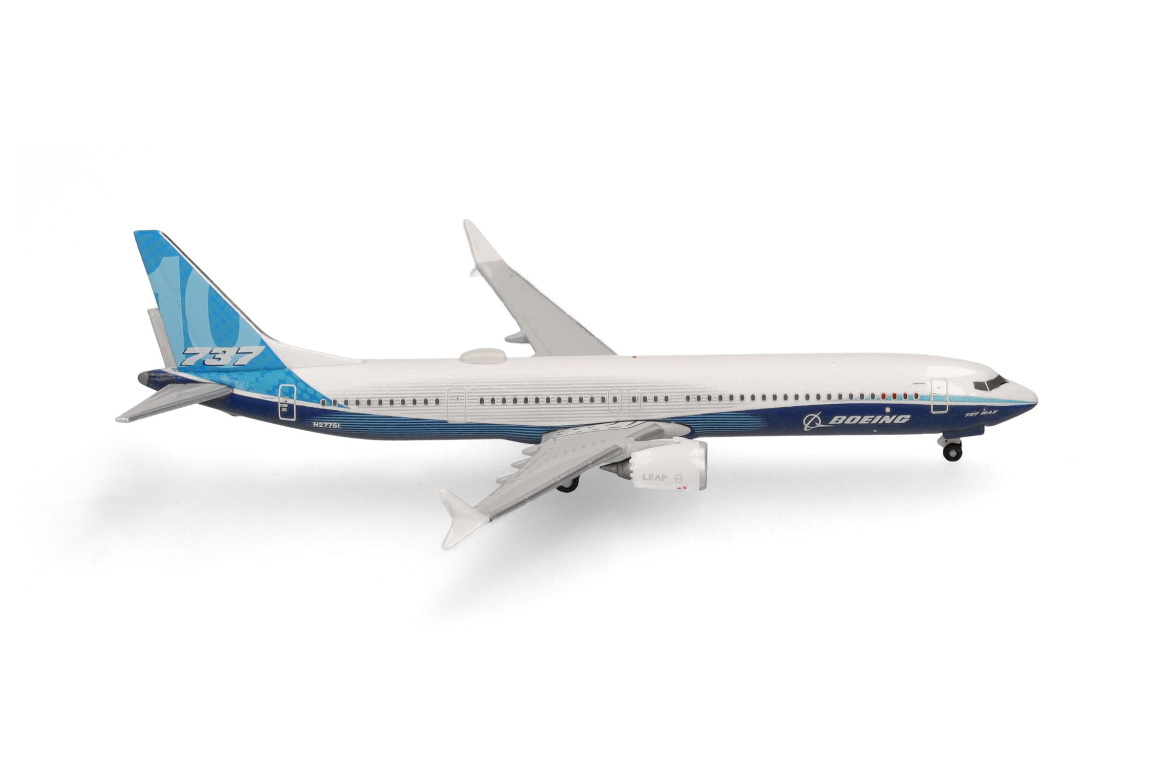 Boeing 737 Max 10 Flugzeugmodell metall