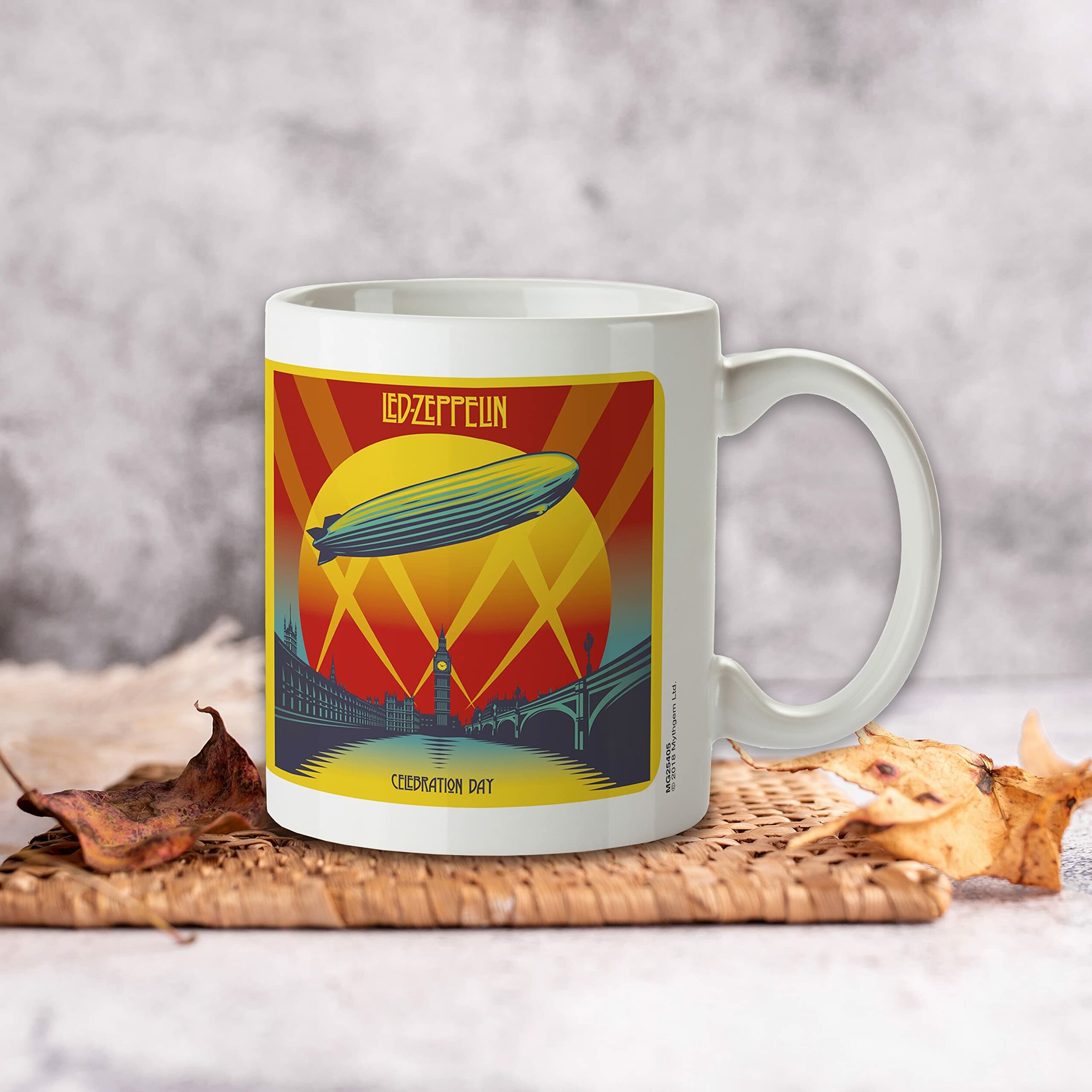 Led zeppelin tasse für musikliebhaber 340ml