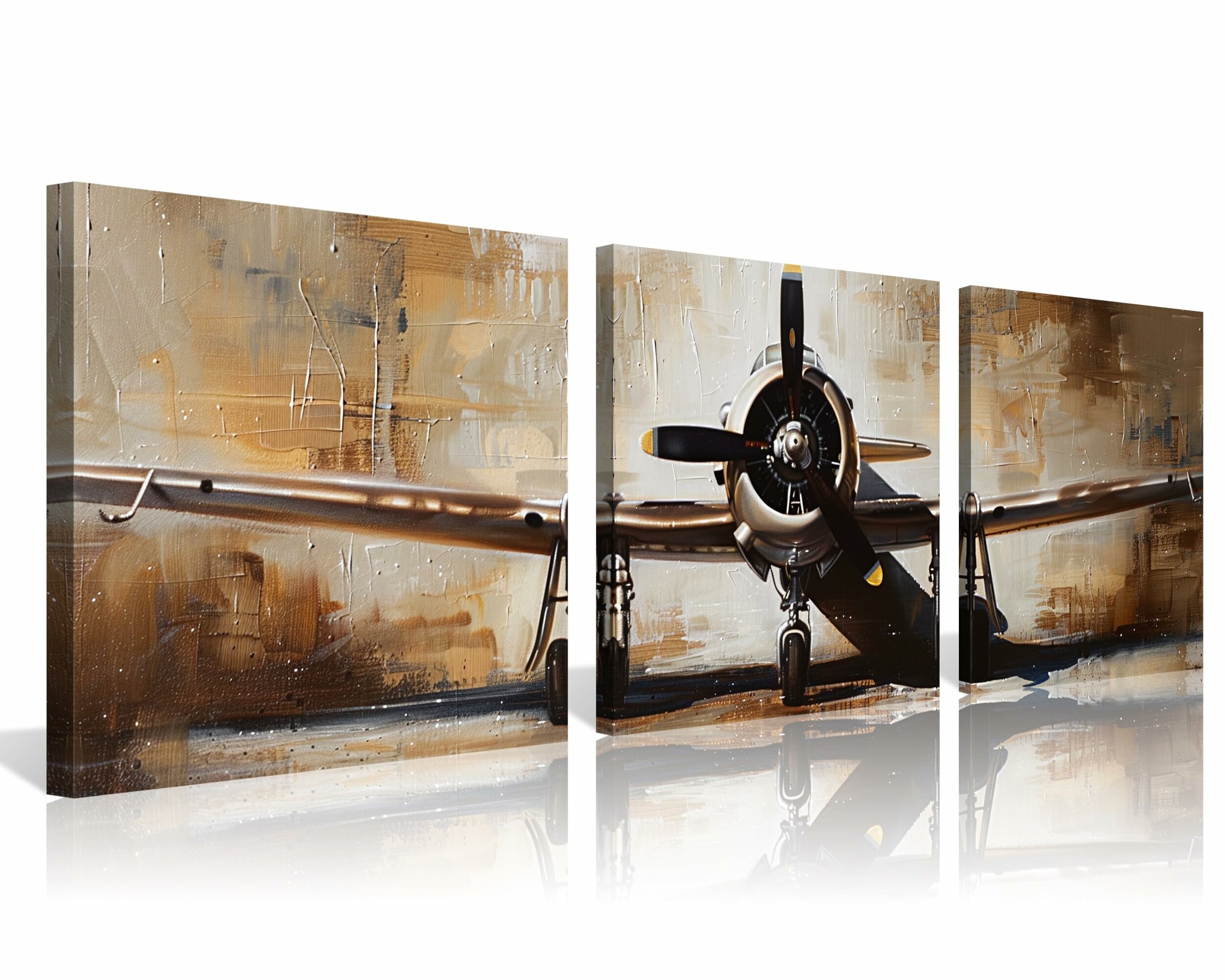 Klassische flugzeug bilder für büro