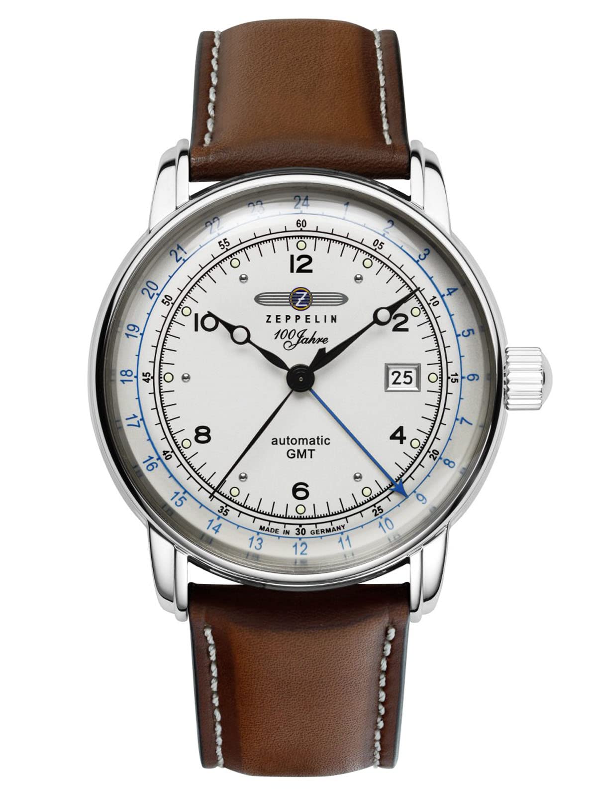 Elegante zeppelin automatikuhr 100 jahre ed.1